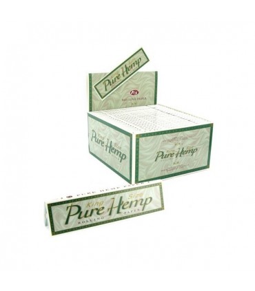 Χαρτάκι Pure Hemp (King Size) με 33 φύλλα - Συσκευασία των 50