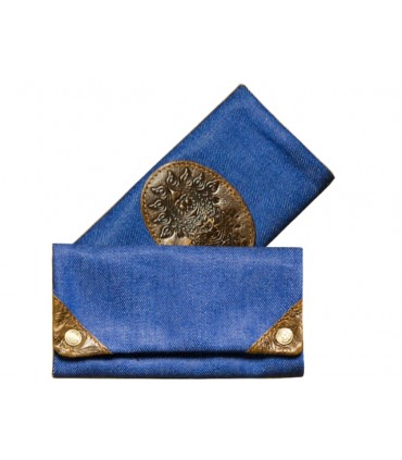 ORIGINAL KAVATZA TPJ37 Indigo Jeans δερμάτινη καπνοθήκη