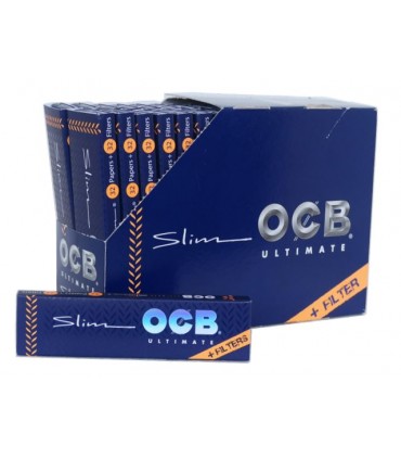 ULTIMATE  Χαρτάκια OCB  King Size Slim + Filter με 32 φύλλα & τζιβάνες (Συσκευασία των 32)