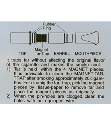 Πίπα τσιγάρου ΑΥΤΟΚΑΘΑΡΙΖΟΜΕΝΗ με μαγνήτες FRIEND HOLDER PERMANENT MG PM-30 8mm (made in Japan)