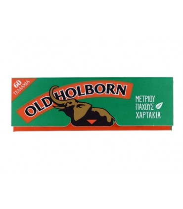 Χαρτάκια OLD HOLBORN GREEN, 60 φύλλα (κουτί 25 τεμαχίων)