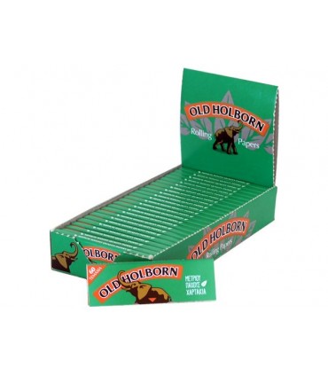 Χαρτάκια OLD HOLBORN GREEN, 60 φύλλα (κουτί 25 τεμαχίων)