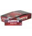 Χαρτάκια ELEMENTS RED 1,1/4 Slow Burn Hemp Papers (με μαγνήτη) Κουτί 25 τεμαχίων