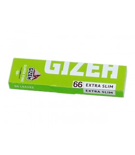 Χαρτάκια GIZEH Extra Slim Super Fine με 66 φύλλα (Στενά) - 1 Πακετάκι