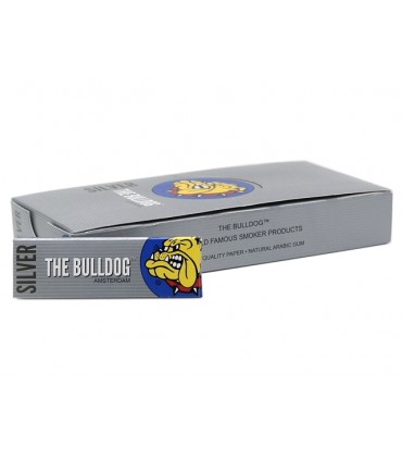 Χαρτάκια THE BULLDOG Silver Regular, 50 φύλλων (κουτί 25 τεμαχίων)