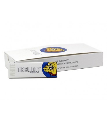 Χαρτάκια THE BULLDOG White Regular, 50 φύλλων (κουτί 25 τεμαχίων)
