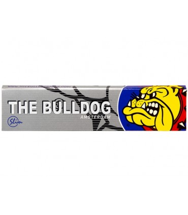 Χαρτάκια THE BULLDOG KING SIZE SLIM Silver 33 φύλλα (κουτί με 50 χαρτάκια)