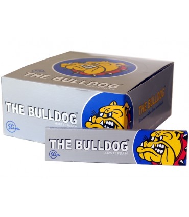 Χαρτάκια THE BULLDOG KING SIZE SLIM Silver 33 φύλλα (κουτί με 50 χαρτάκια)