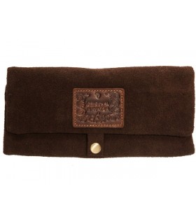 ORIGINAL KAVATZA P04 BROWNIE POUCH σουέτ δερμάτινη καπνοθήκη (για τσιγαρόχαρτα King Size)