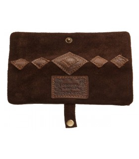 ORIGINAL KAVATZA MP08 PATCHWORK EARTH MINI POUCH δερμάτινη καπνοθήκη (μικρή για τσιγαρόχαρτα King Size)