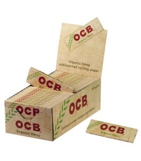 Χαρτάκια OCB Organic Hemp-Βιολογική Κάνναβη  50 φύλλων (Συσκευασία των 50)