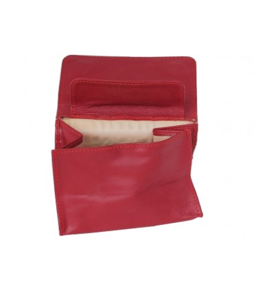 Καπνοθήκη Rolling του παππού 44411-165 Κόκκινο δερμάτινο πουγκί (μεσαία)