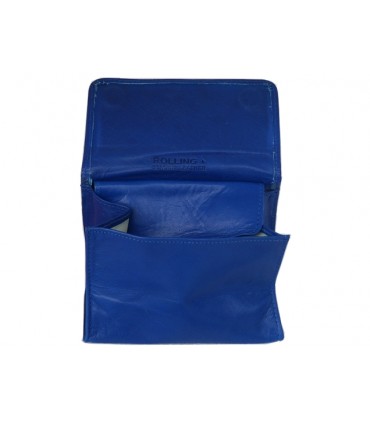 Καπνοθήκη Rolling του παππού 44411-120 Μπλε δερμάτινο πουγκί (μεσαία)