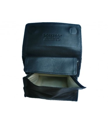 Καπνοθήκη Rolling του παππού 44411-000 Μαύρο δερμάτινο πουγκί (μεσαία)