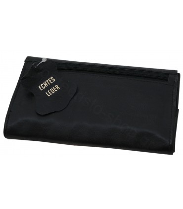 Καπνοθήκη Rolling του παππού 44400-010 Μαύρη δερμάτινη για σακουλάκι και χύμα καπνό  (μεγάλη)