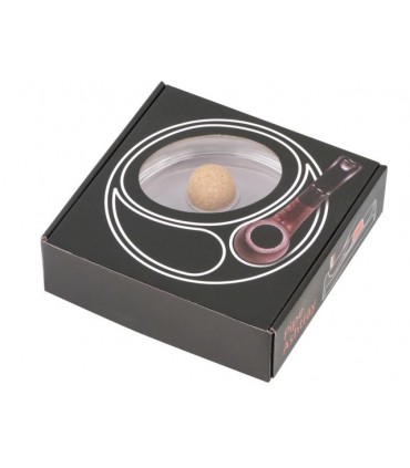 Σταχτοδοχείο Για 2 Πίπες Καπνού απο Γυαλί 17cm 99520831 - 1 Τεμάχιο