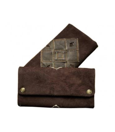 ORIGINAL KAVATZA PATCHWORK EARTH TP08 (καφέ) Tobacco Pouch δερμάτινη καπνοθήκη