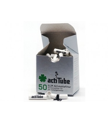 Φιλτράκια actiTube Slim 7mm 50 ενεργού άνθρακα - 1 πακετάκι