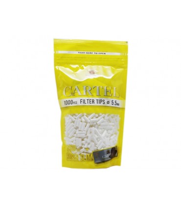 Φιλτράκια Cartel Super Slim 5.5mm MULTIPACK 1000 - 1 σακουλάκι