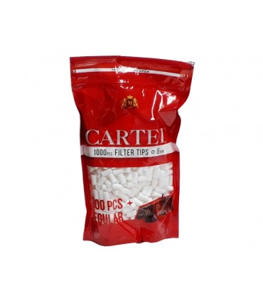 Φιλτράκια Cartel Regular 8mm MULTIPACK 1000 - 1 σακουλάκι