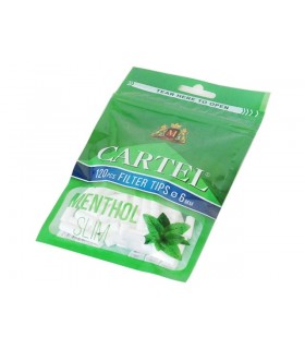 Φιλτράκια Cartel MENTHOL Slim 6mm (κουτί με 34 σακουλάκια)