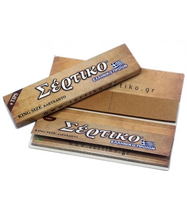 Χαρτάκια ΣΕΡΤΙΚΟ King Size Αλεύκαντο με 33 Φύλλα & Τζιβάνες 51096 - 1 Πακετάκι