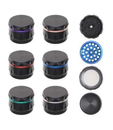 Τρίφτης καπνού Atomic Metal Grinder 43mm Black + Color (4 parts) 0212519
