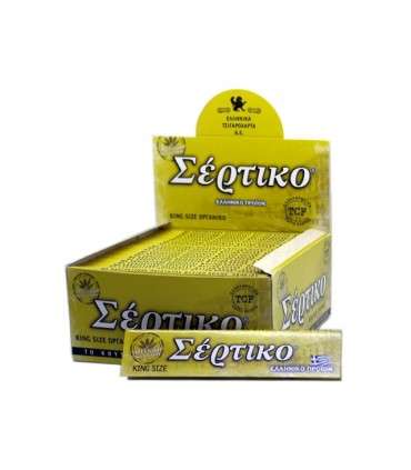 Χαρτάκια ΣΕΡΤΙΚΟ King Size Οργανική Κάνναβη με 33 Φύλλα (Συσκευασία των 50)