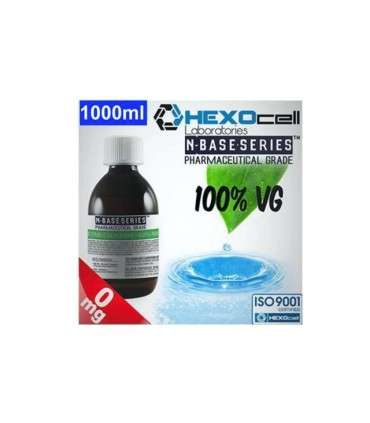 Βάση Hexocell ΧΩΡΙΣ ΝΙΚΟΤΙΝΗ nbase 100% VG, νικοτίνη 0% 1000ml