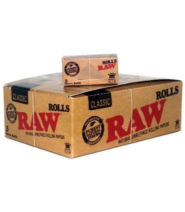 Ρολό για στριφτό RAW Classic KingSize Slim ακατέργαστο 4.2 Χ 5m - 24 Τεμάχια