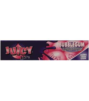 Χαρτάκια στριφτού Αρωματικά Juicy Jays King Size Bubblegum (τσιχλόφουσκα) - 1 Πακετάκι