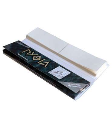 Χαρτάκια ΠΥΘΙΑ King Size Pithias Silk Μαύρα με 32 φύλλα με Τζιβάνες - 1 Πακετάκι