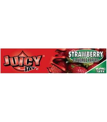 Χαρτάκια στριφτού Αρωματικά Juicy Jays King Size Strawberry (φράουλα) - 1 Πακετάκι