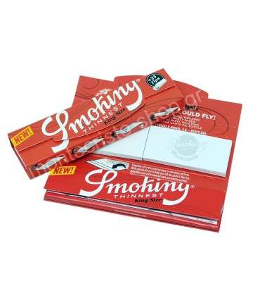 Χαρτάκια Smoking Thinnest King Size με 33 φύλλα και Τζιβάνες - 1 Πακετάκι