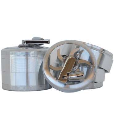 Τρίφτης καπνού GRINDER HAMMERCRAFT MILL SILVER by CNC 65mm 12663 (αλουμίνιο)