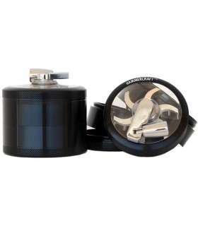 Τρίφτης καπνού ΜΥΛΟΣ GRINDER HAMMERCRAFT MILL BLACK by CNC 65mm 12583 (αλουμίνιο)