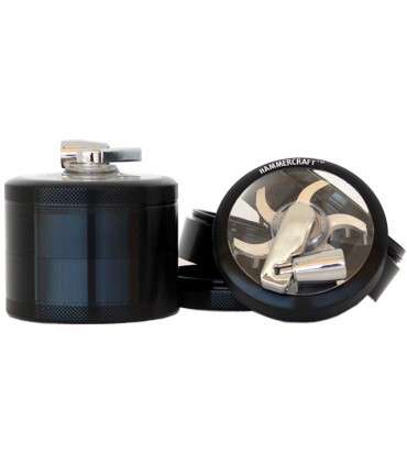 Τρίφτης καπνού ΜΥΛΟΣ GRINDER HAMMERCRAFT MILL BLACK by CNC 65mm 12583 (αλουμίνιο)