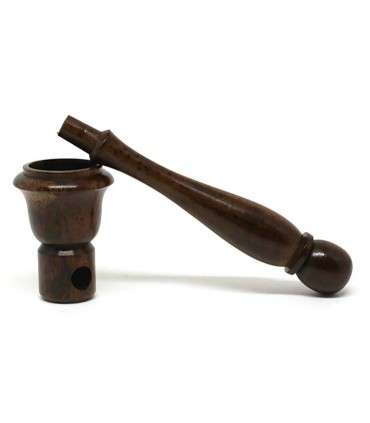 Ξύλινη πίπα Hemp με σήτα RK16 Mini 90mm καφέ