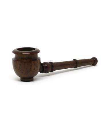 Ξύλινη πίπα με σήτα 005R Mini 95mm καφέ