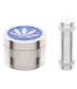 Metal Grinder 50mm + Presser Set (τρίφτης καπνού μπλε 4 μέρη & πρέσα) 0212507
