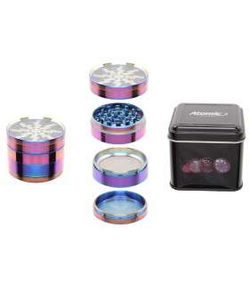 Τρίφτης καπνού Metal Grinder Window 62mm 4 parts 0212462 (μεγάλος)